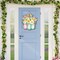 Spring Flower Door Sign Easter Bunny Decor Hello Spring Decorations Welcome Sign for Front Door Colorful Wooden Hanging Decorations for Home Indoor Outdoor Farmhouse